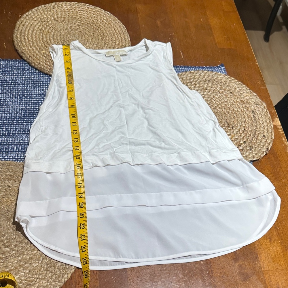 Michael Kors White/ivory sleeveless Top